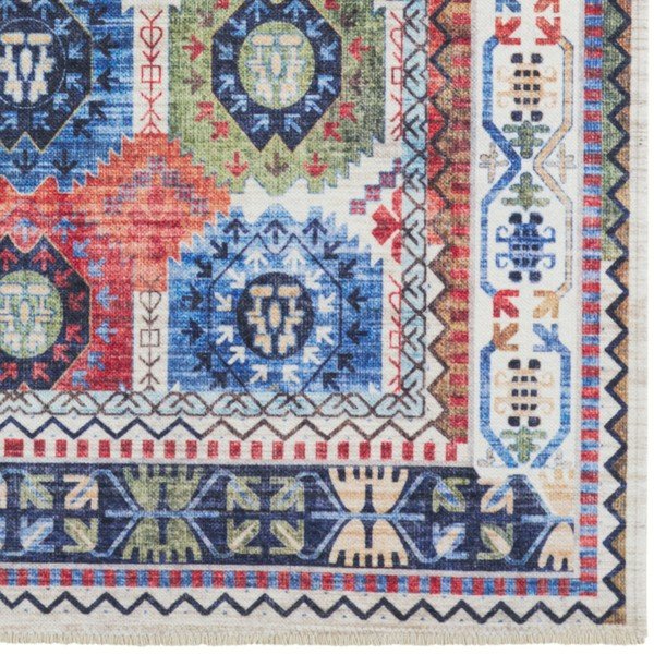 Пъстър килим с високо съдържание на памук 120 x 170 cm Kilim Masin - Nouristan-image-3
