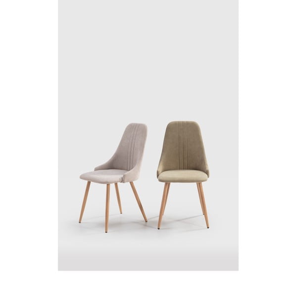 Светлозелени трапезни столове в комплект от 4 Seul - Marckeric-image-1