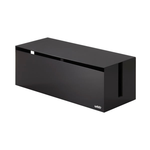 Черна и кафява кутия за зарядно устройство Уеб кабелна кутия - YAMAZAKI