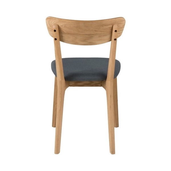 Сиви/в естествен цвят тапицирани трапезни столове в комплект 2 бр. Taxi – Actona-image-3