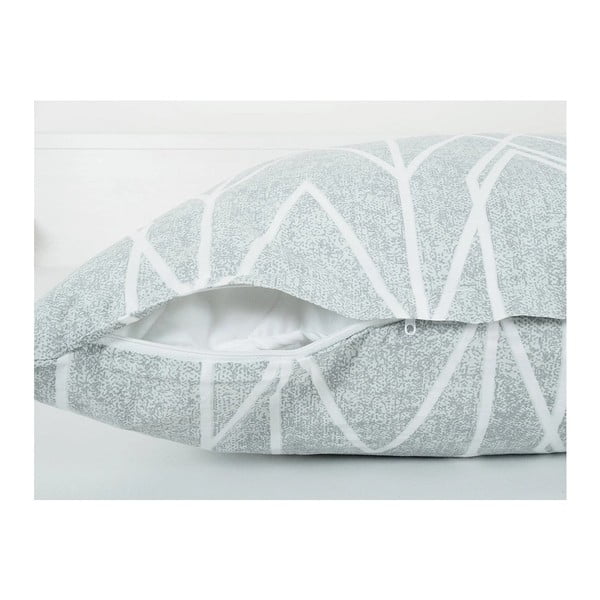 Сиво единично  крепирано спално бельо 140x200 cm Gray Stripes – B.E.S.-image-2