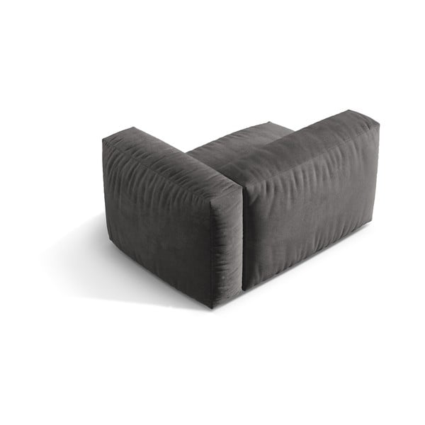 Сив кадифен модул за диван (десен ъгъл) Martina – Micadoni -image-2