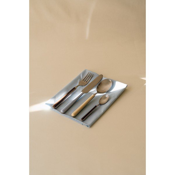 Кафяв/в сребрист цвят прибори за хранене 4 бр. от неръждаема стомана за 1 човек Noli – noo.ma-image-1