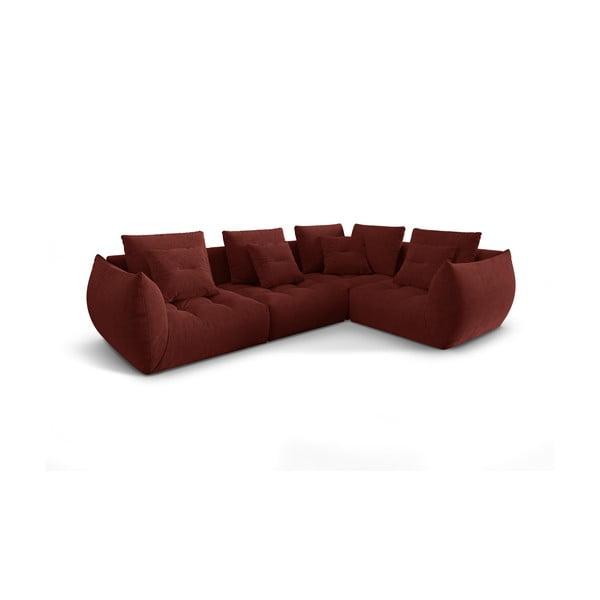 Червен  ъглов диван (десен ъгъл/L форма) Bloom – Micadoni Home-image-2