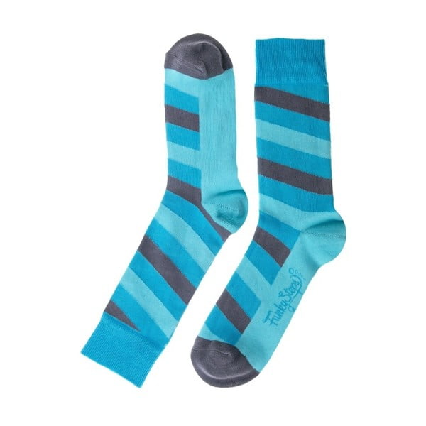 Чорапи на сини ивици, размер 39 - 45 - Funky Steps