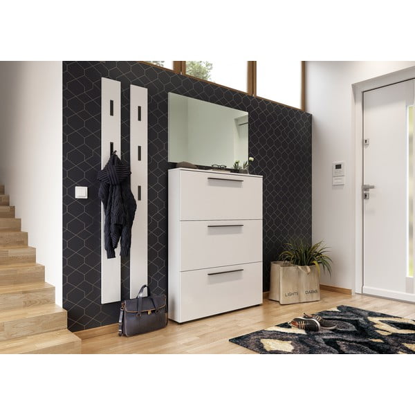 Бял шкаф за обувки с панти Utah - Germania-image-3