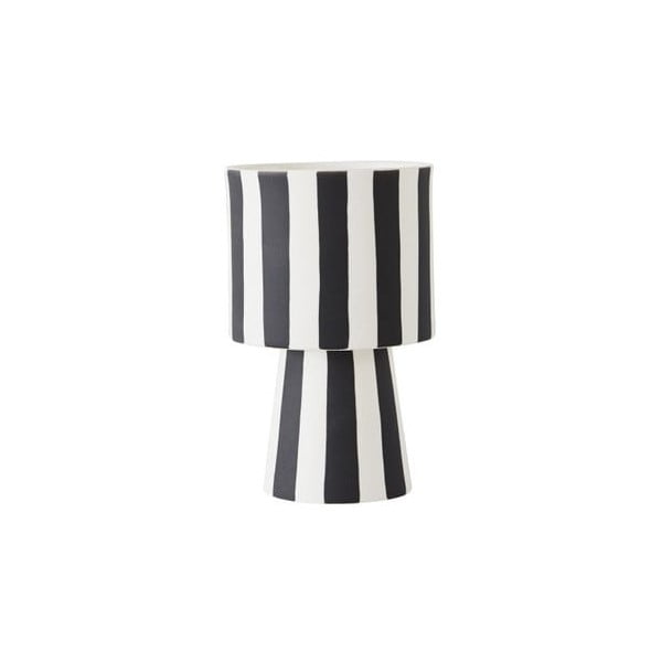 Черно-бяла керамична ваза Toppu, ⌀ 10 cm - OYOY