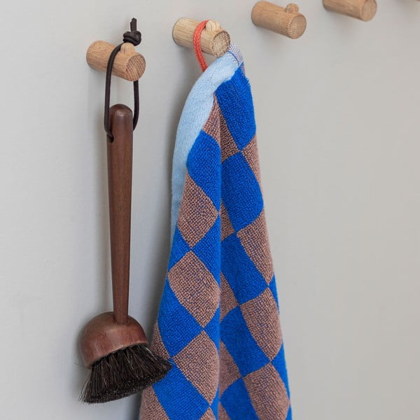 Синьо-кафява кърпа от органичен памук 50x90 cm Retro - Mette Ditmer Denmark-image-1