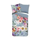 Сиво спално бельо от органичен памук за двойно легло Sunflower, 200 x 220 cm Organic - Descanso