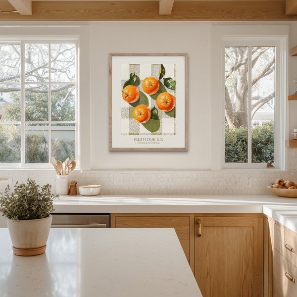 Печатна картина с включена рамка 40x50 cm Mandarines  – Styler-image-3