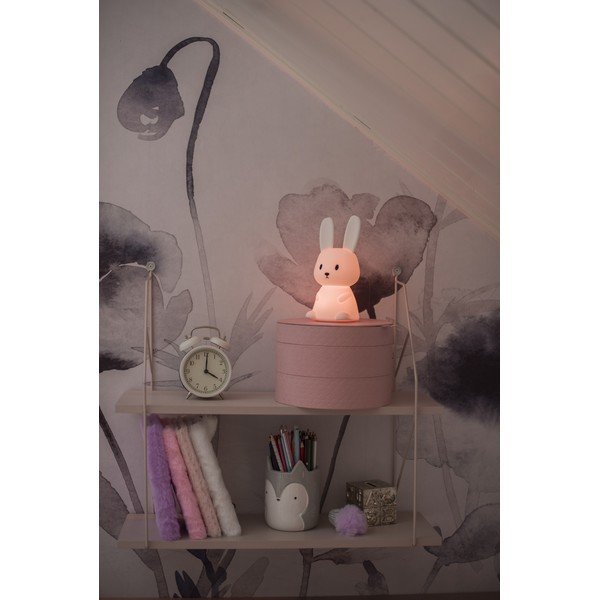 Бяла LED детска нощна лампа Bunny – Star Trading-image-2