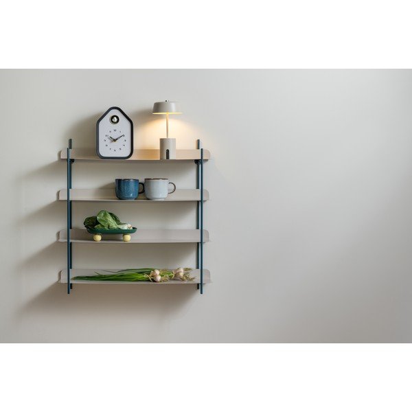 Черен/сив на няколко нива метален стенен рафт 60 cm Reina Cuatro – PT LIVING-image-1