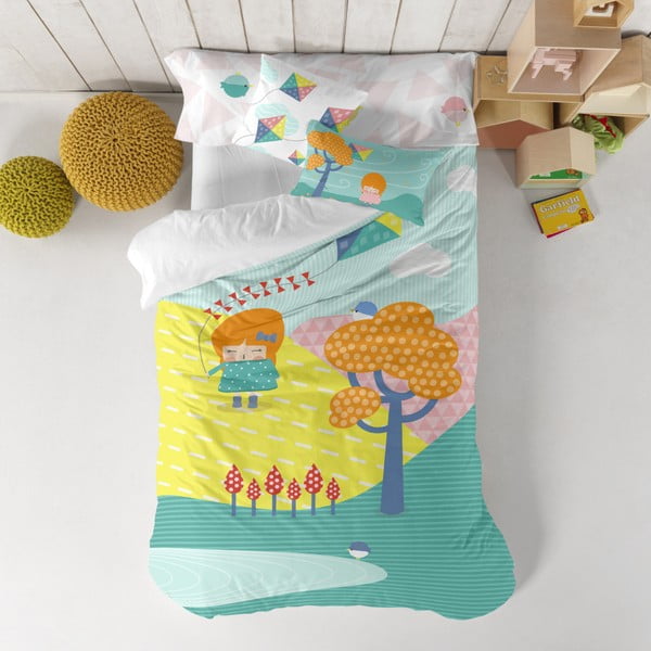 Детско спално бельо от чист памук Kite, 140 x 200 cm - Happynois