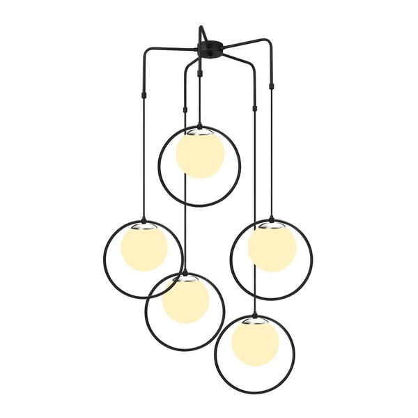 Черно метално висящо осветително тяло Opviq lights Satyros - Opviq lights-image-2