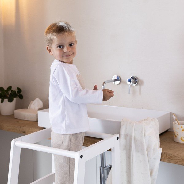 Бяла учебна кула от масивен бук Forrest – Vipack-image-4