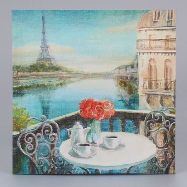 Obraz na plátně Paris Coffee, 38x38 cm