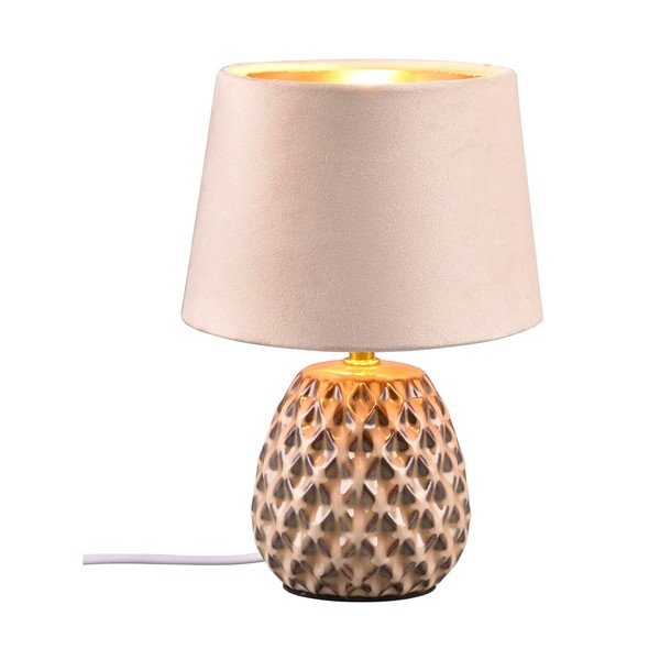 Бежова настолна лампа (височина 27 cm) Ariana - Reality-image-2