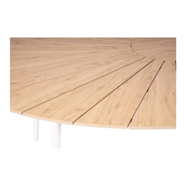 Комплект от 4 бели стола за хранене Jaanna и маса от естествен цвят Marienlist - Bonami Essentials-image-2