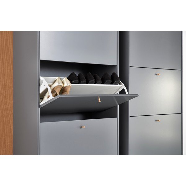 Сива закачалка за обувки с панти Mistral - Hammel Furniture-image-1