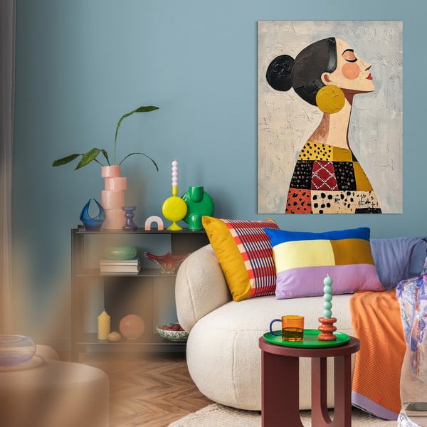 Картина с ръчно изрисувани елементи 70x100 cm Mae – Styler-image-1