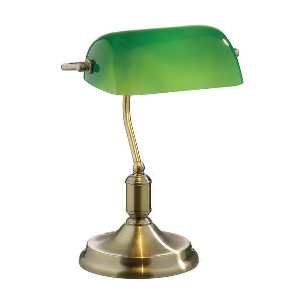 Zelená stolní lampa Evergreen Lights Office 