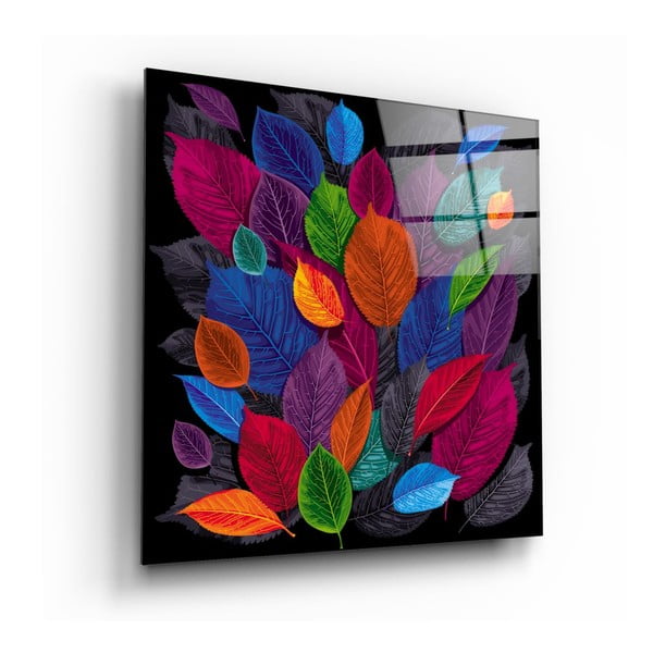 Картина върху стъкло , 60 x 60 cm Colored Leaves - Insigne