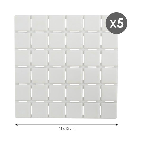 Подложки против хлъзгане за вани в комплект от 5 бр. 13x13 cm Quadro – MSV-image-1