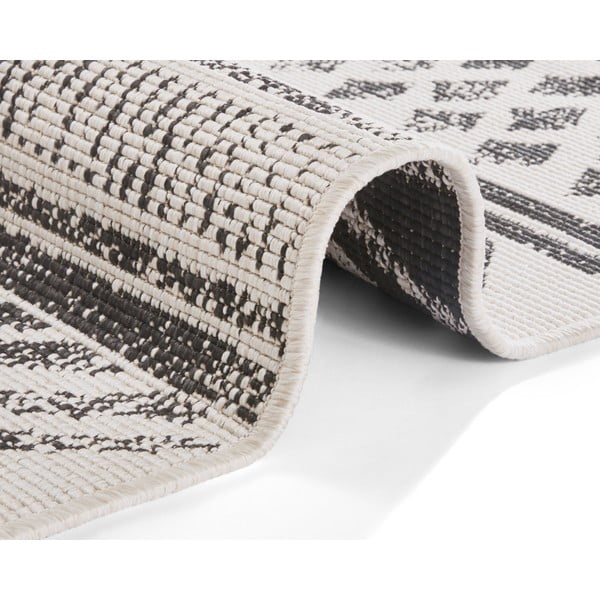 Черно-кремав килим за открито , 120 x 170 cm Biri - NORTHRUGS-image-2