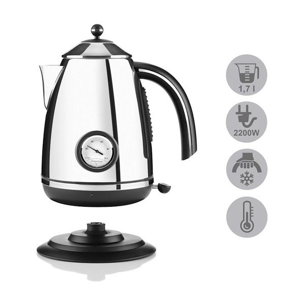 Електрическа кана в сребрист цвят Aquavita Chalet - Klarstein-image-4