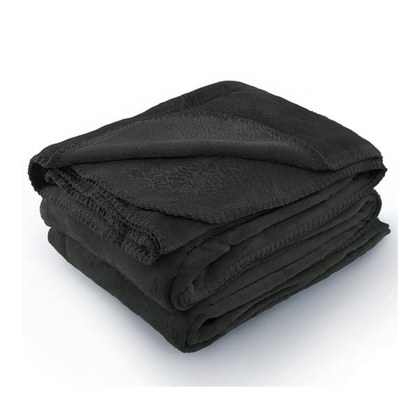 Тъмно сиво одеяло от микрофибър Tyler, 170 x 200 cm - AmeliaHome