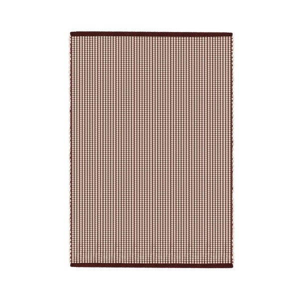Бордо/в естествен цвят ръчно изработен вълнен килим 140x200 cm Talo – noo.ma