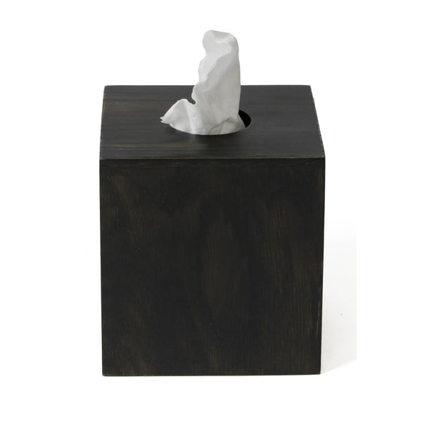 Кутия за носни кърпички, изработена от дъбово дърво Dark Mezza - Wireworks-image-2