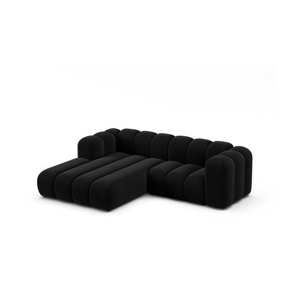 Антрацитен ъглов диван (ляв ъгъл) Lupine – Micadoni Home-image-1