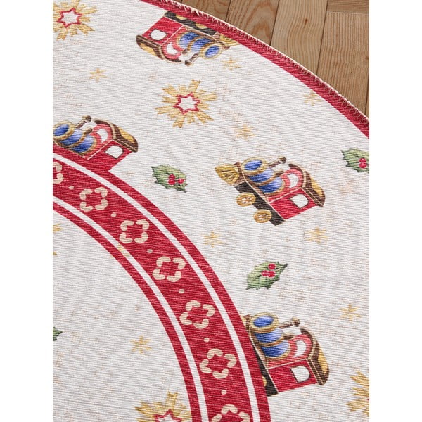 Червен  кръгъл килим с коледен мотив ø 160 cm Toy's Delight Train – Villeroy&Boch-image-3