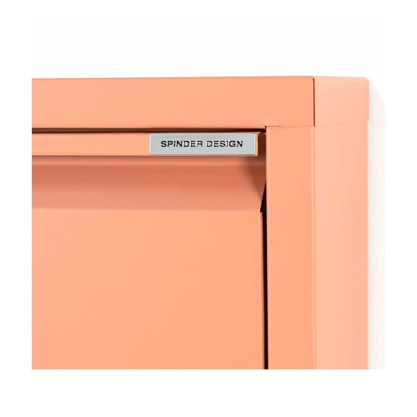 Метална накланяща се стойка за обувки в цвят сьомга 50x103x15 cm Billy – Spinder Design-image-4