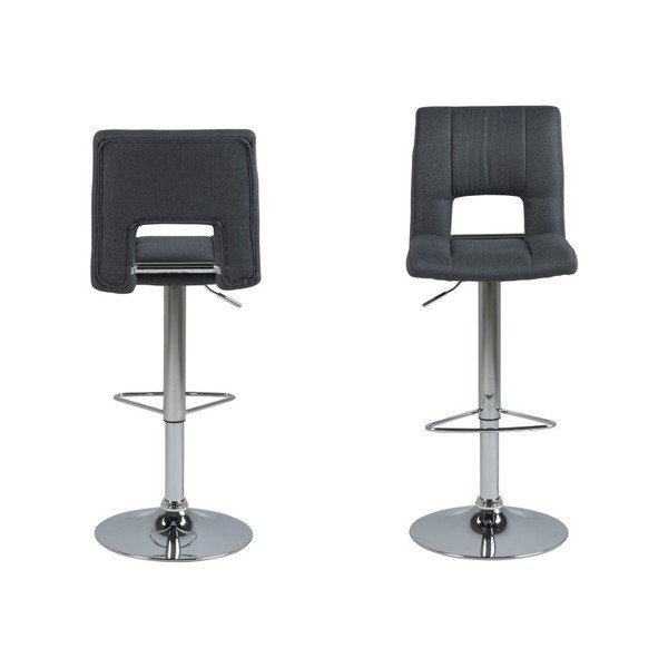 Sada 2 tmavě šedých barových židlí Actona Wilma Barstool-image-2