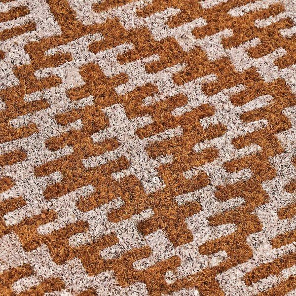 Рогозка от кокосови влакна 60x40 cm Boho White - Casa Selección-image-2