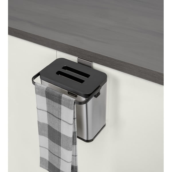 Контейнер за компостируеми отпадъци в матово сребрист цвят 3 l Colin – Wenko-image-3