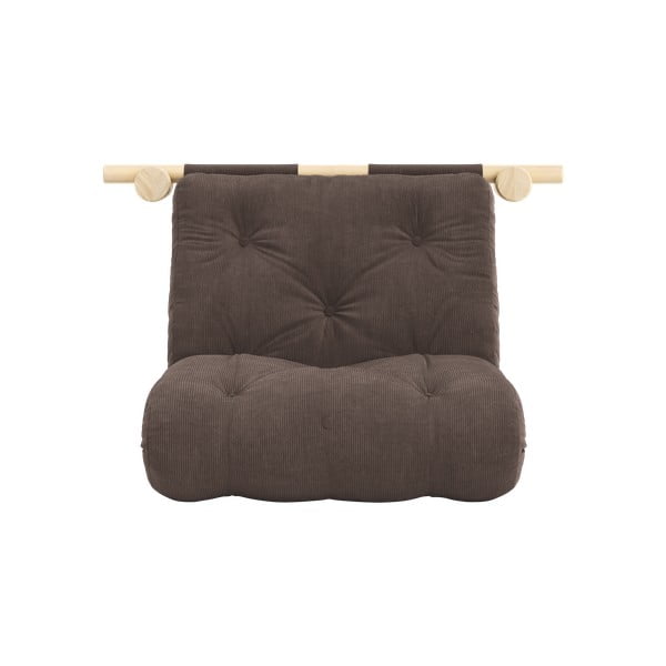 Тъмнокафяво кресло от рипсено кадифе Hooked – Karup Design-image-3