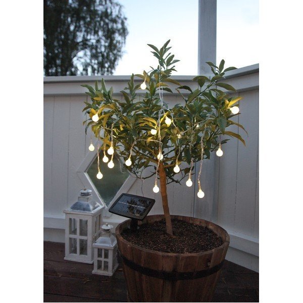 Външна слънчева LED светлинна верига, дължина 4,75 м Globini - Star Trading-image-1