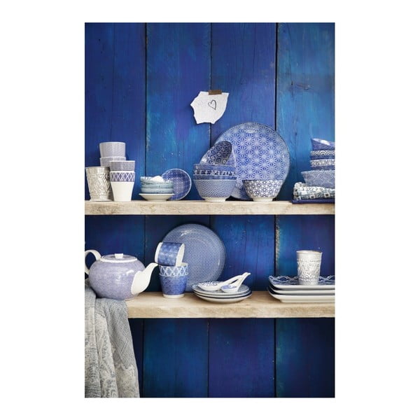 Sada 2 modrých porcelánových hrnků Tokyo Design Studio Dots & Clouds-image-1