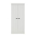 Гардероб от бял бор 77x175 cm Connect - WOOOD