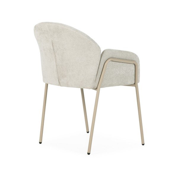 Бежови тапицирани трапезни столове в комплект 2 бр. Aslin – MOME-image-4