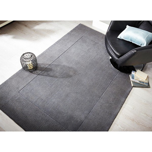 Сив вълнен килим , 80 x 150 cm Siena - Flair Rugs-image-1