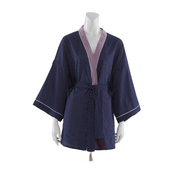 Тъмно синьо дамско кимоно Adonis, размери. L - Bella Maison