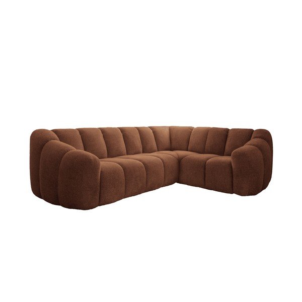 Теракотен ъглов диван (десен ъгъл/L форма) Shell – Miuform