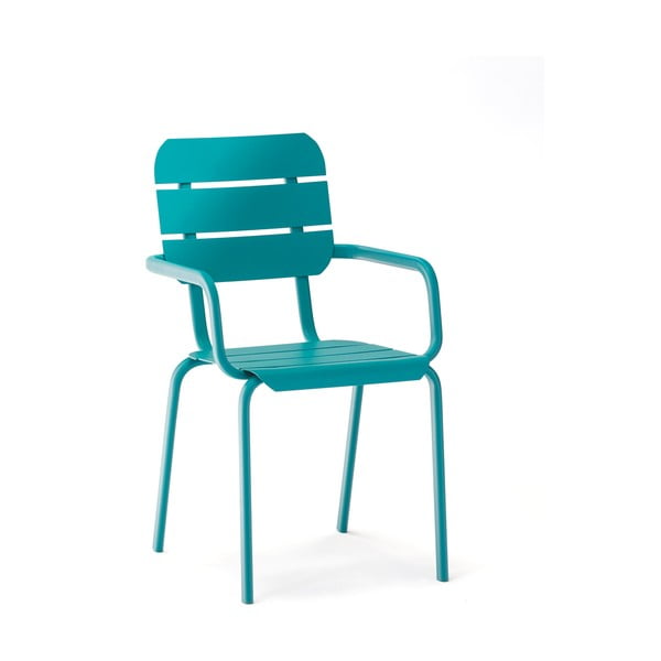 Сини градински столове в комплект от 4 бр. метални Alicante – Ezeis