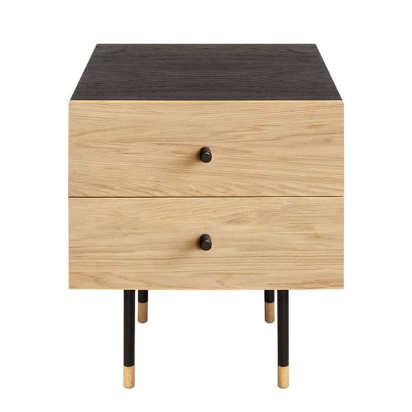 Нощно шкафче от декор от дъб  в естествен цвят Jugend – Woodman