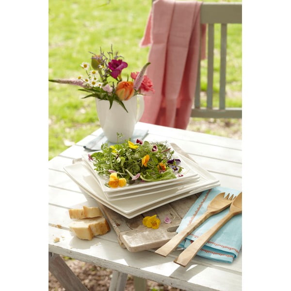 Бяла порцеланова дълбока чиния East Meets West, 21,5 x 21,5 cm - Maxwell & Williams-image-2