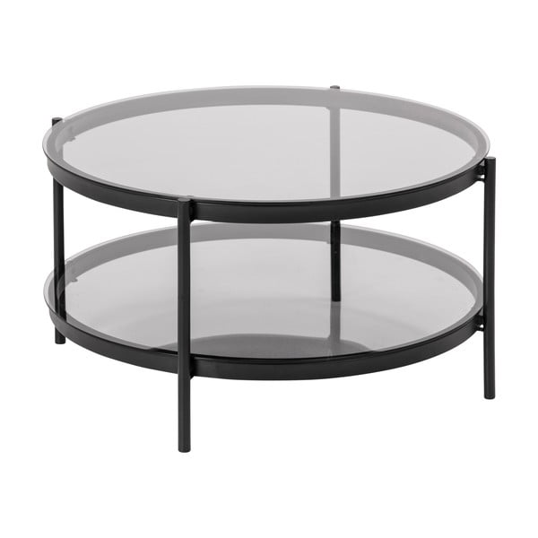 Кръгла масичка за кафе със стъклен плот ø 79 cm Bayonne - Actona-image-4